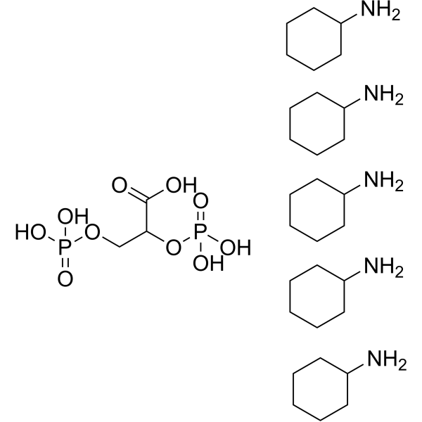 2,3-Diphosphoglyceric acid (pentacyclohexylamine) (2,3-DPG (pentacyclohexylamine)) 62868-79-5